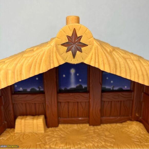 Fisher Price Little People NATIVITY STABLE SOUNDS LIGHT 2002 - Picture 3 of 9